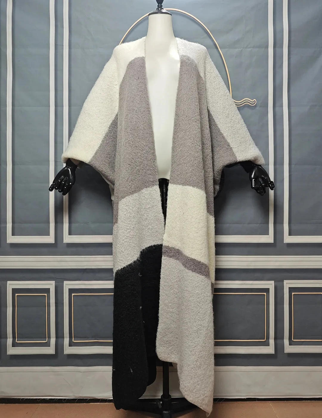 Warm Open Front Long Cardigans