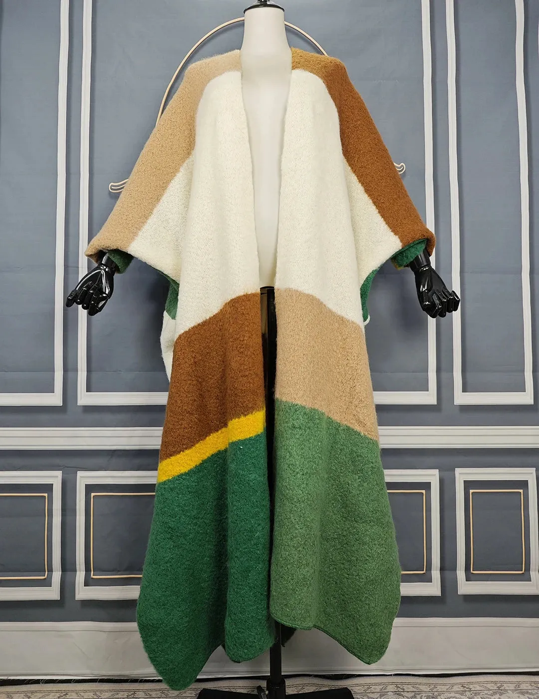 Warm Open Front Long Cardigans