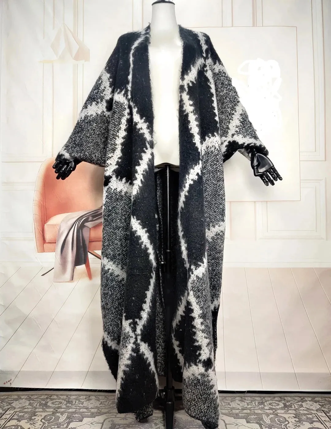 Warm Open Front Long Cardigans