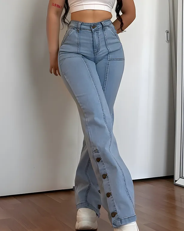 Women's Stylish Slim Fit Flared Jeans