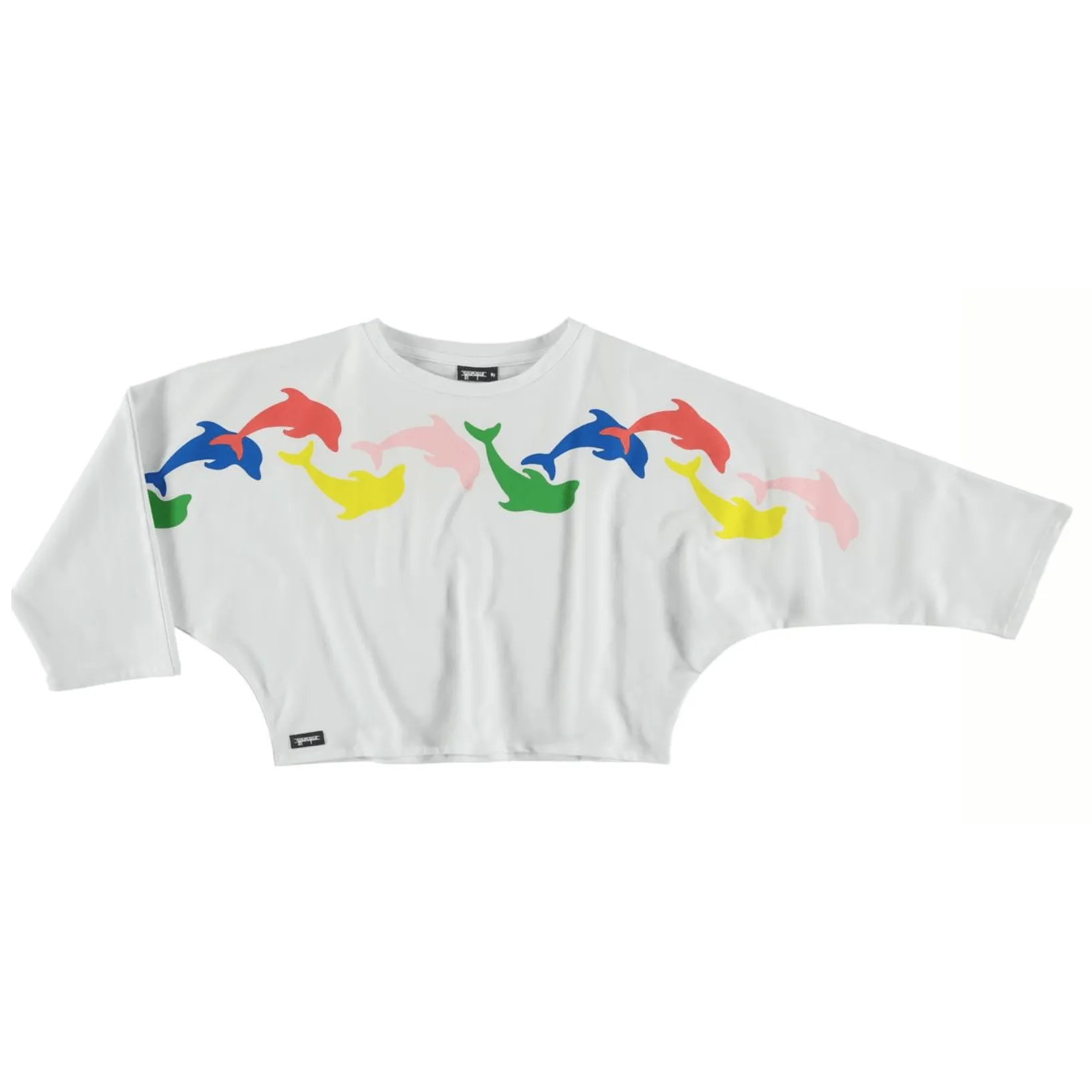 Yporque Dolphins Cropped Girls Sweatshirt