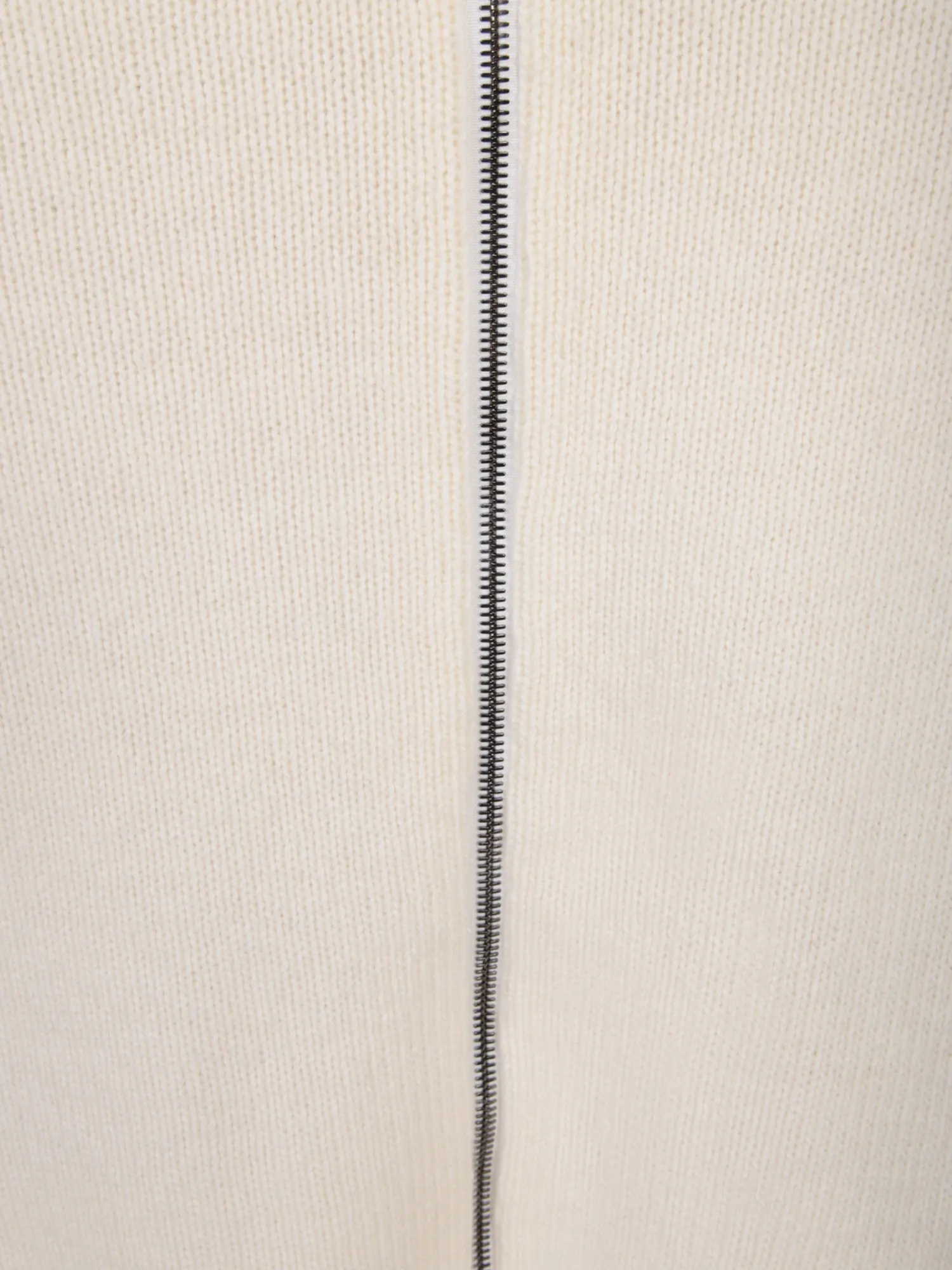 Zippered cream sweater