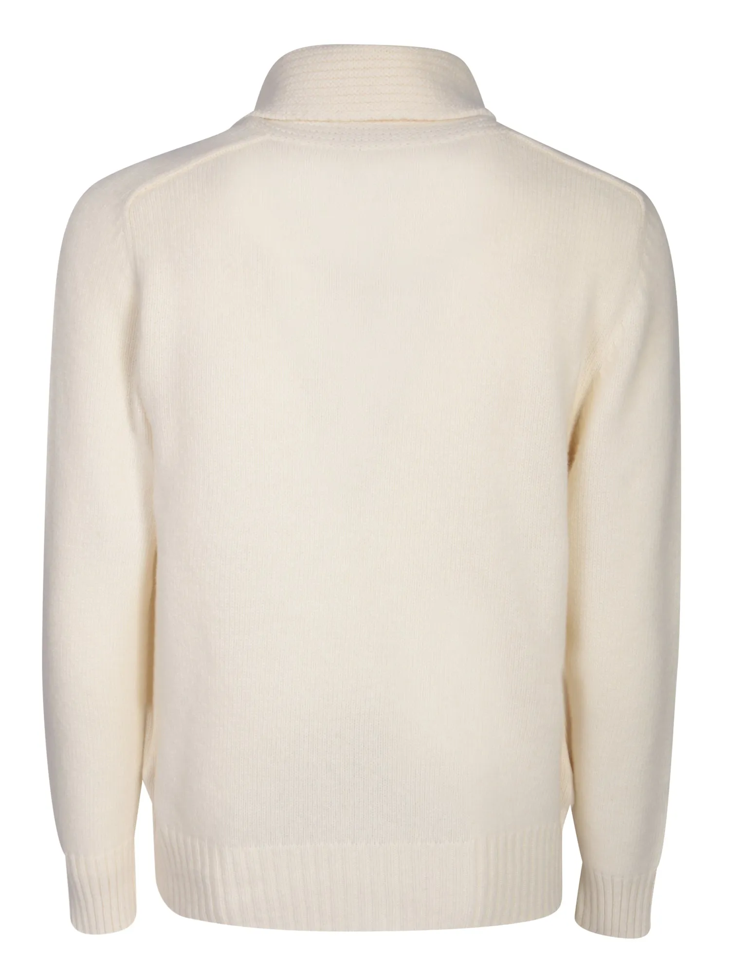 Zippered cream sweater